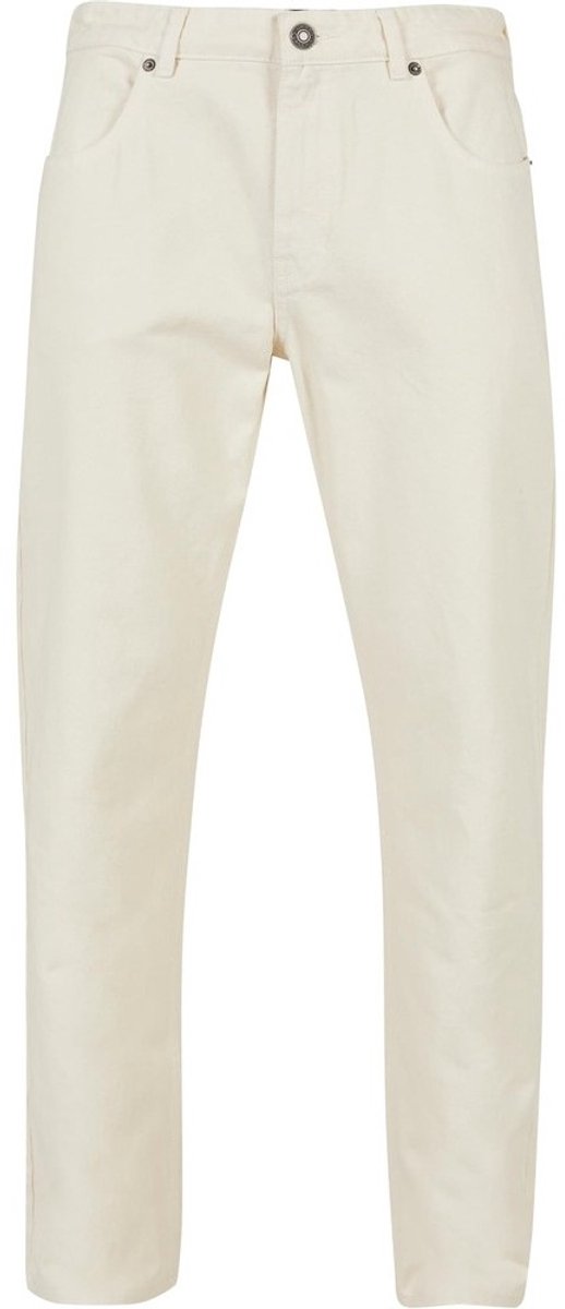 Urban Classics Broek rechte pijpen -Taille 40 inch- Colored Loose Fit Jeans Ivoorkleurig
