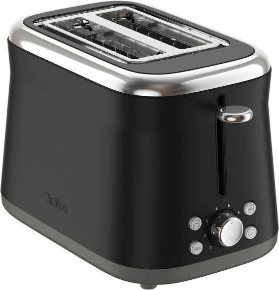 Tefal Collection TT7208 – Grille-pain – Pain doré à souhait – 7 niveaux de brunissage – Fentes Extra larges – Zwart