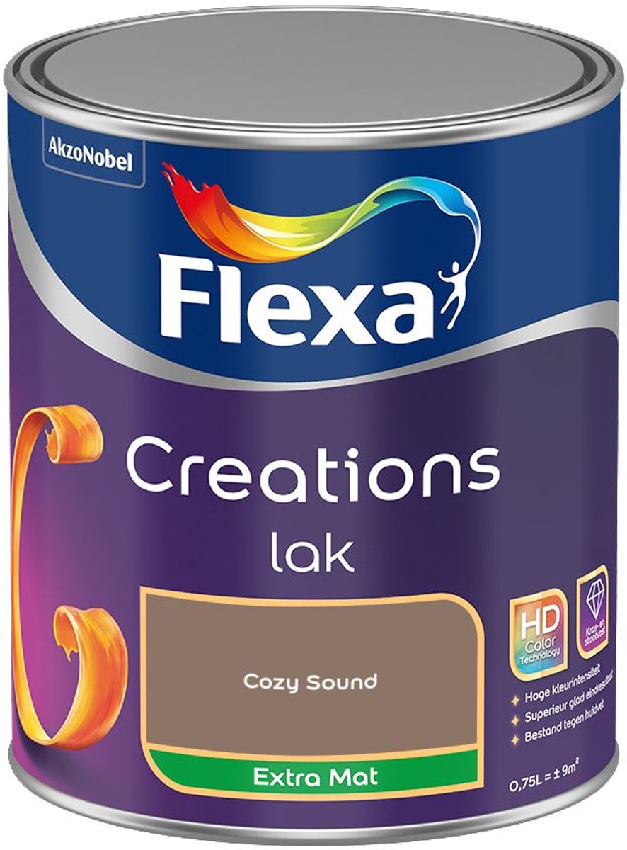 Flexa - Creations Lak Extra Mat - Cozy Sound - Kleur van het jaar 2026 - Mengverf - 0.75 L