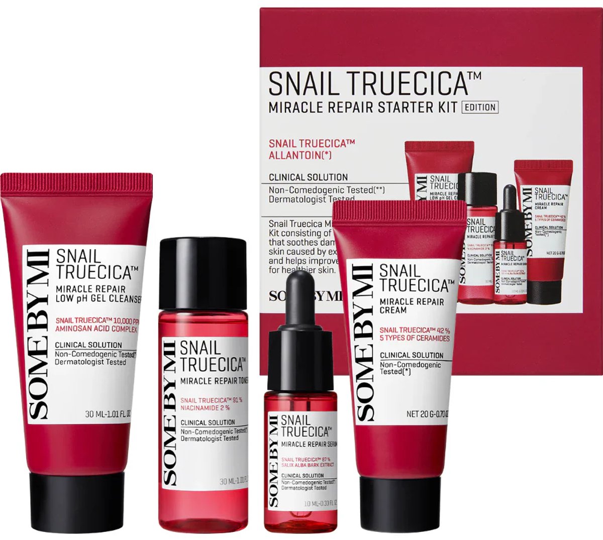 Some By Mi Snail Truecica Miracle Repair Starterkit Travel Sizes Gift Box