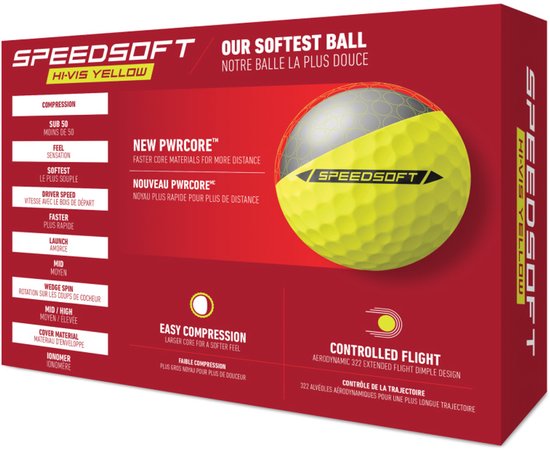 Golfballen Taylormade Speed Soft Geel van TaylorMade — afbeelding 4