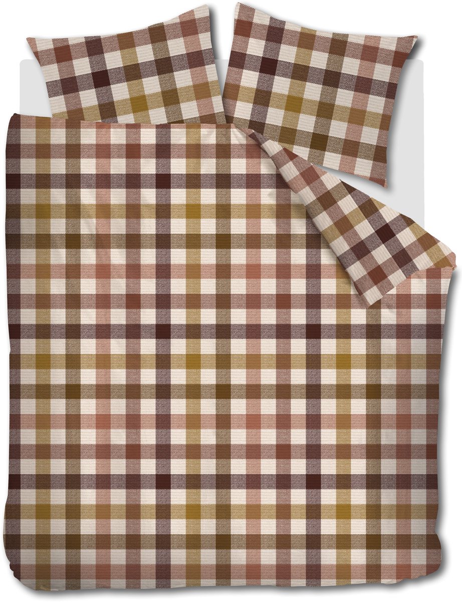 Beddinghouse Sem dekbedovertrek - Tweepersoons - 200 x 200/220 cm - Terra