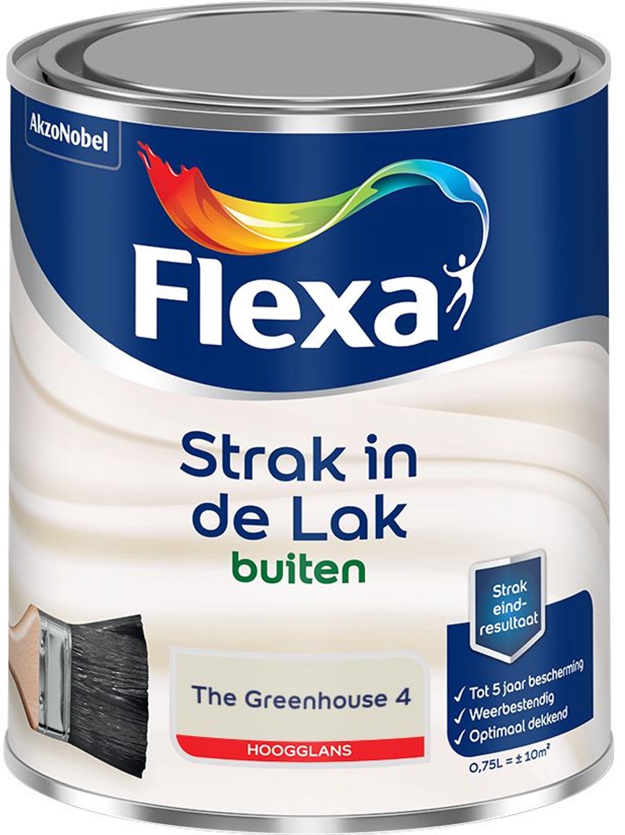 Flexa - Strak in de Lak Buitenlak Hoogglans - The Greenhouse 4 - Mengverf - 0.75 L