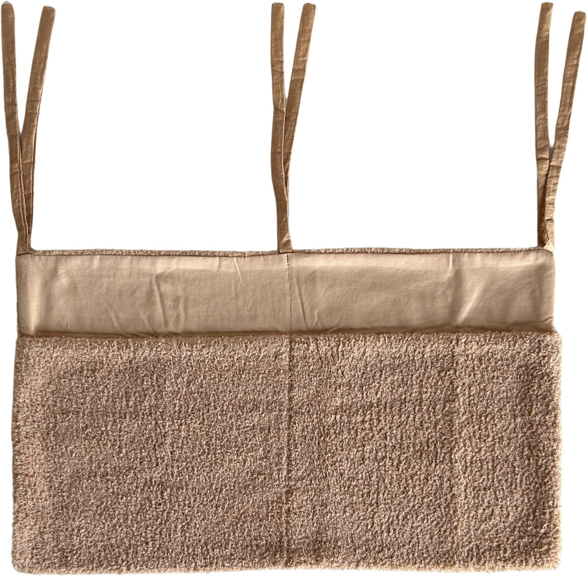 Jikkies Boxzak - Box Organizer - Box Opbergzak - Teddy Stof - Licht Bruin - 28 X 48 CM