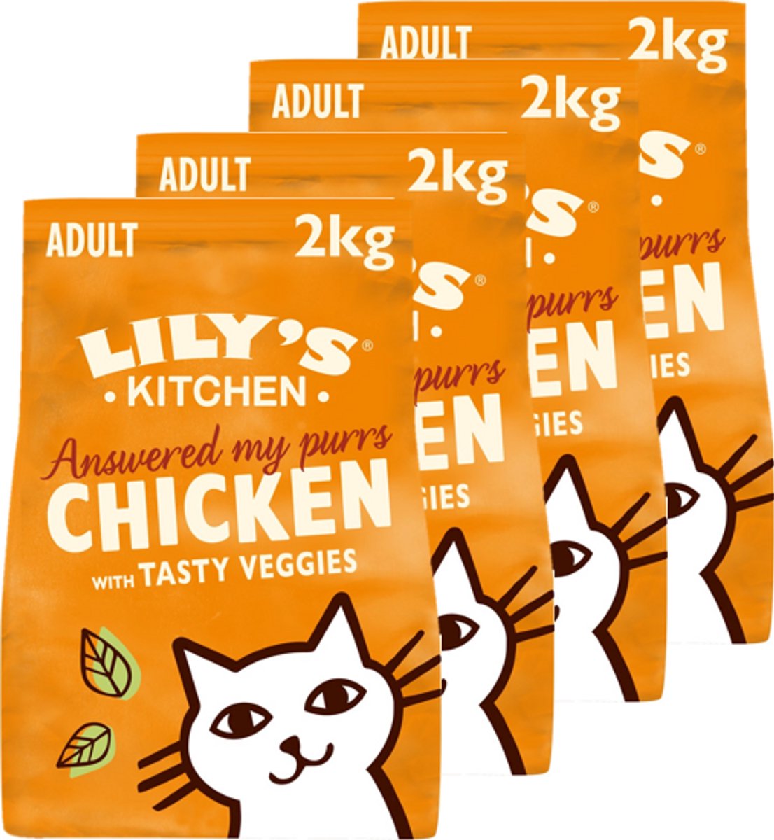 Lily's Kitchen Lily's Kitchen - Kattenvoer - Droogvoer - Kip met Groenten - 4 x 2 kg