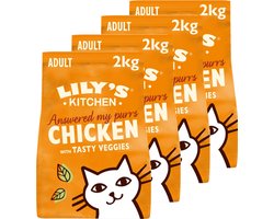 Lily's Kitchen - Kattenvoer - Droogvoer - Kip met Groenten - 4 x 2 kg