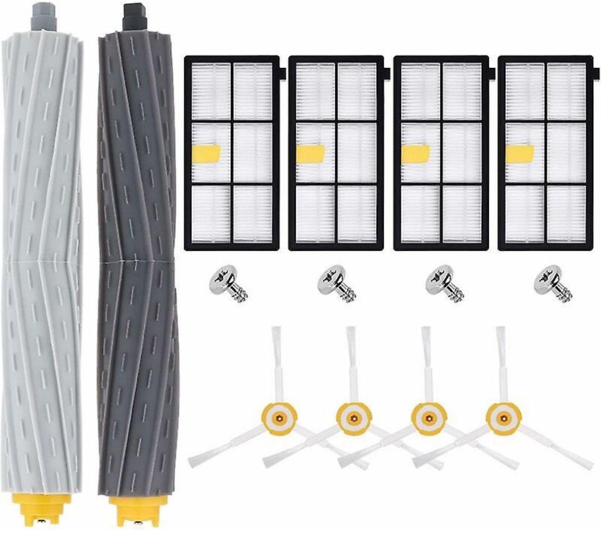 TOVBMUP Stofzuigeraccessoires - Vervangende borstelkoppen - Stofzuigerfilters - Vervangende onderdelen voor iRobot Roomba 800 900-serie 860 865 866 870 871 875 880 886 896 960 966 971 976 980 981