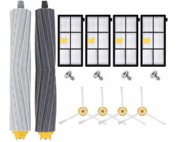 TOVBMUP Stofzuigeraccessoires - Vervangende borstelkoppen - Stofzuigerfilters - Vervangende onderdelen voor iRobot Roomba 800 900-serie 860 865 866 870 871 875 880 886 896 960 966 971 976 980 981