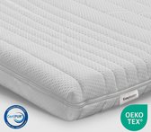Easy Lits - Topper Hotel - 160x180 - Mousse froide - Hybride - environ 10 cm - Medium - Housse en Bamboe TENCEL® - Déhoussable et lavable - Orthopédique - Hypoallergénique - CertiPUR® et Oeko-Tex®