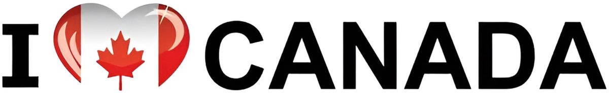 Sticker - I love Canada - 19 x 4 cm - Canada - landenthema
