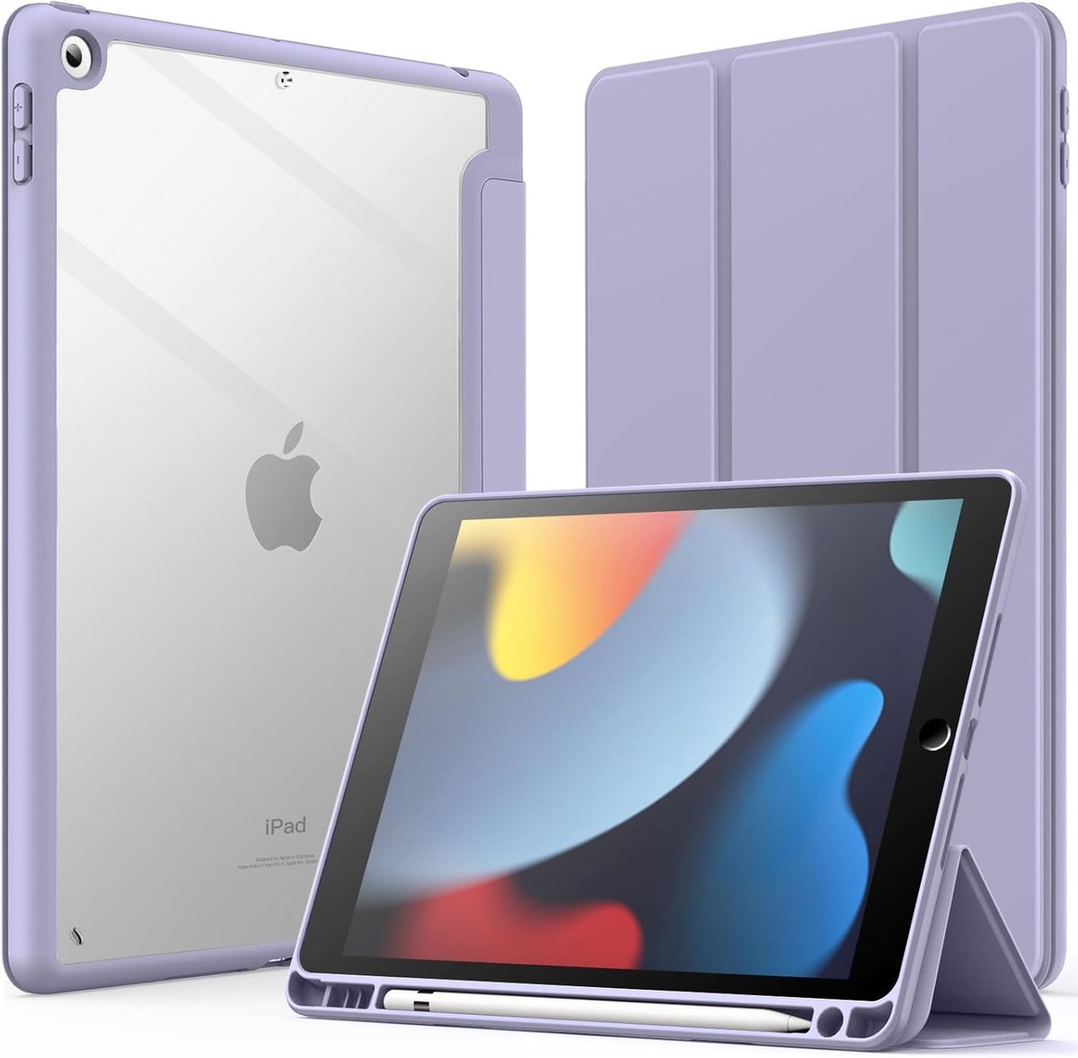 Slank en Schokbestendig Hoesje voor iPad 10,2-Inch met Ingebouwde Pencil Houder
