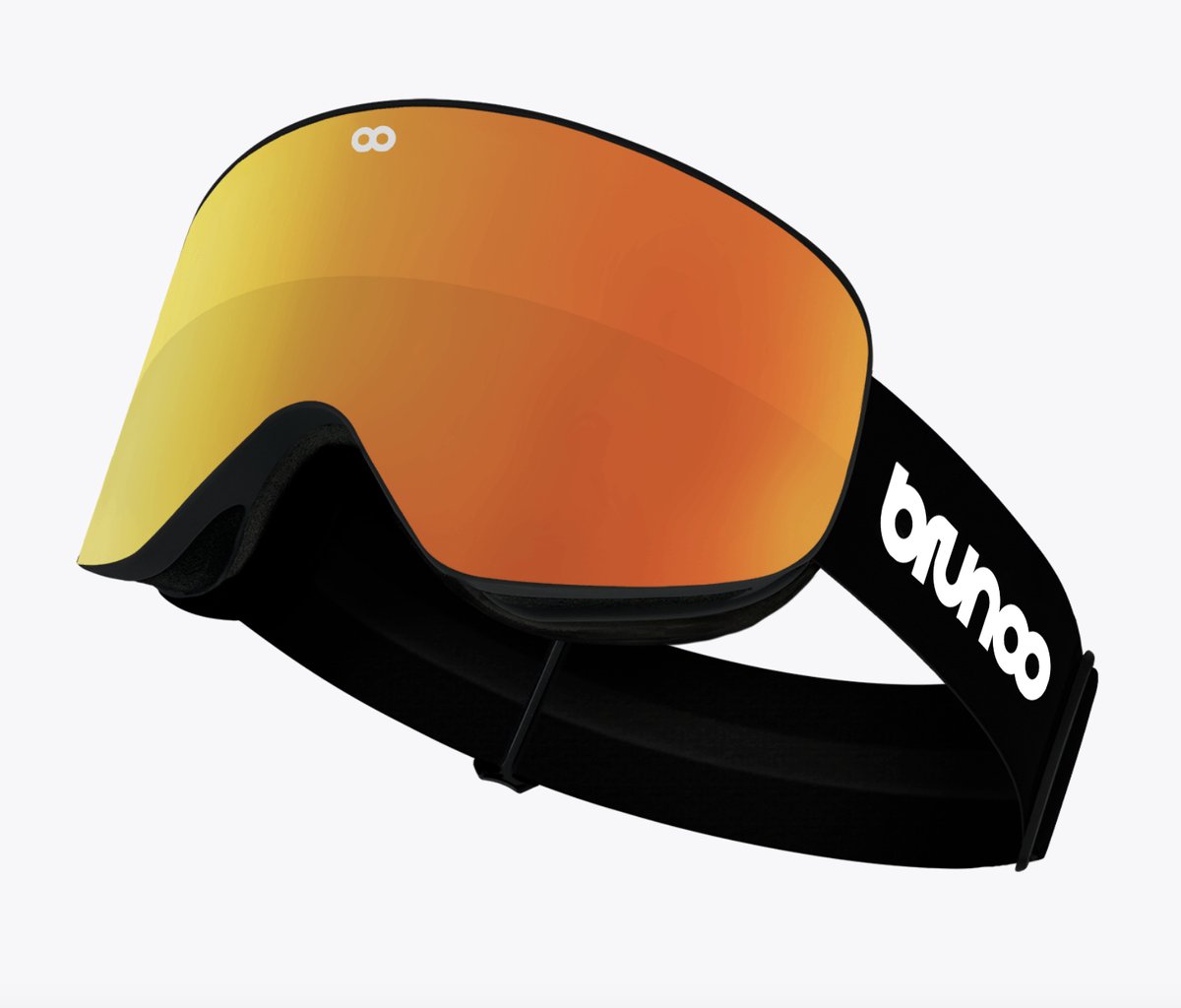 Brunoo Nova Premium Skibril - Oranje - Inclusief 2 lenzen