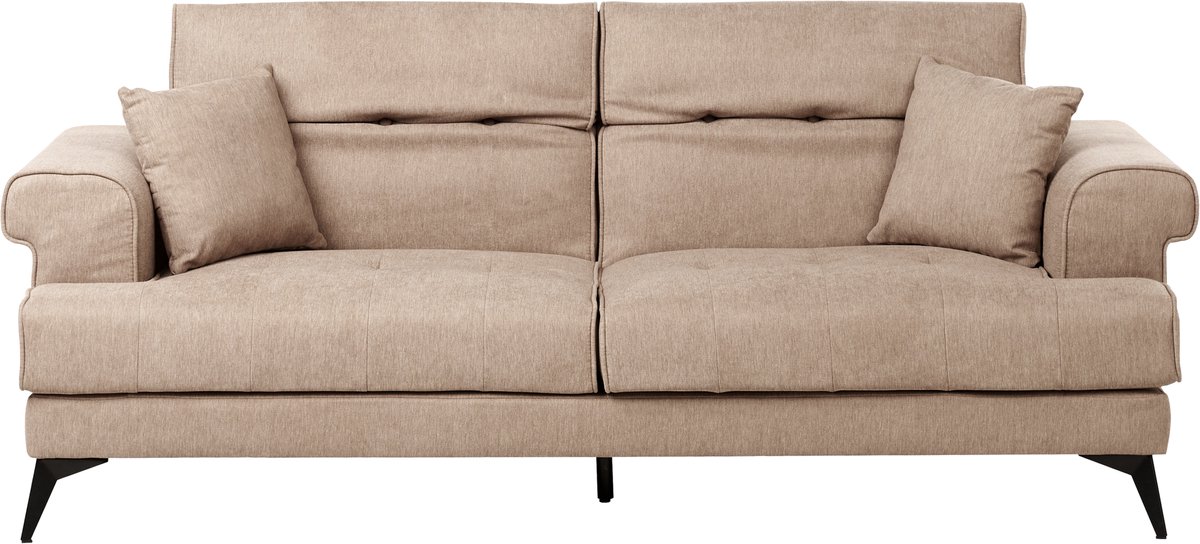 SKIVE - Driezitsbank - Lichtbruin - Polyester