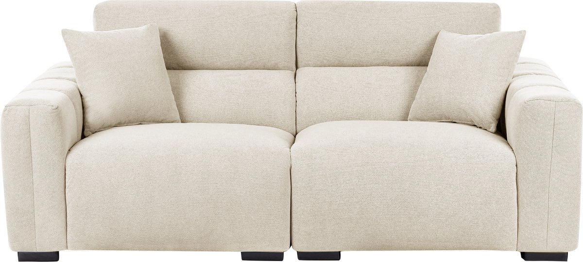 FAUSKAN - Driezitsbank - Lichtbeige - Polyester