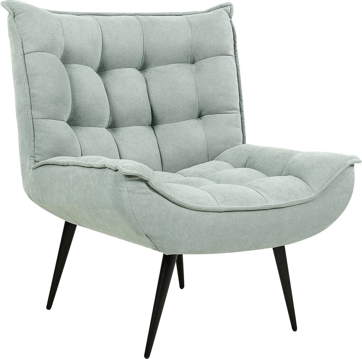 ALVESTA - Fauteuil - Mintgroen - Polyester
