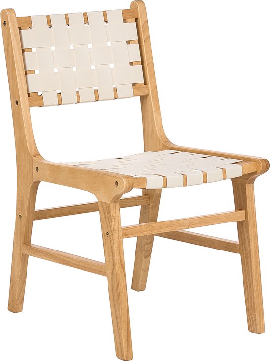 Set de 2 chaises de salle à manger HUMBLE Bois Marron Clair
