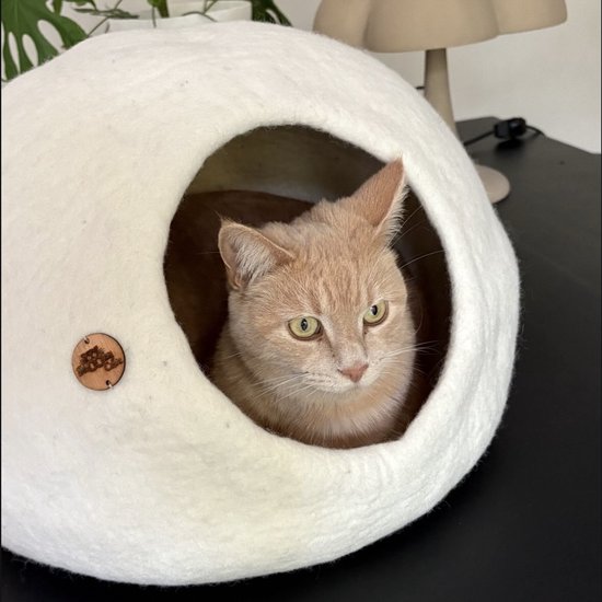 Kattenmand Catcave wit - Kattenhuis - Kattengrot - SnoozyCave