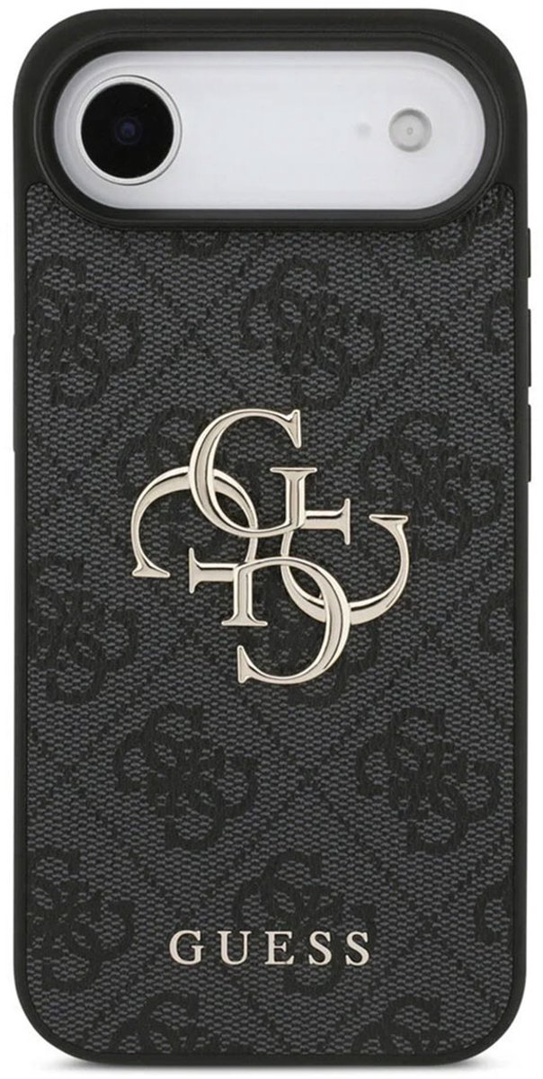 Guess Back Cover - iPhone 17 Air - Zwart - Big Metal Logo - Slank Design