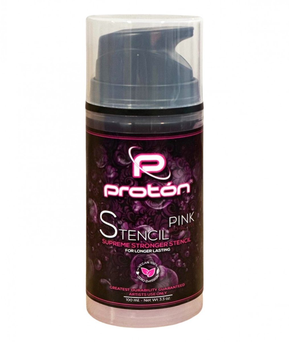 Proton Professional Stencil Primer | Pink 100ml | Tatoo Stencil Primer | Airless system |