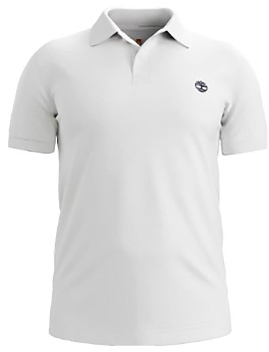 Timberland Millers River Stretch Korte Mouw Poloshirt L Man Wit