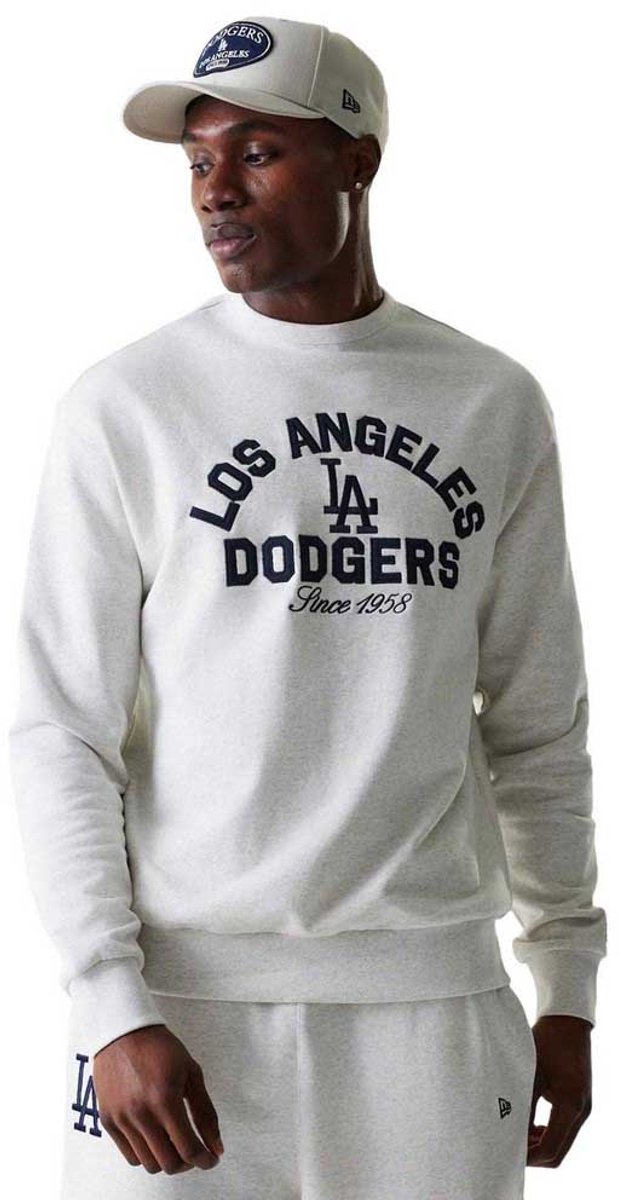 New Era Mlb Heritage Oversized Los Angeles Dodgers Sweatshirt XL Man Grijs
