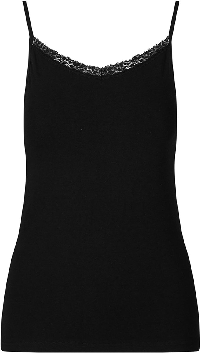 Urban Classics Cotton Lace 2-Pack Tanktop M Zwart