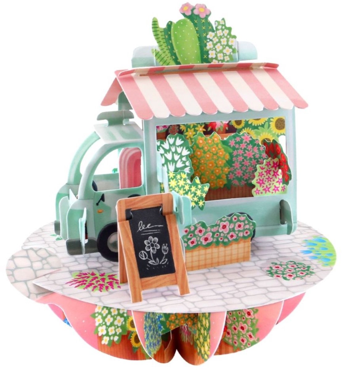 3D Kaart Flower stall - Santoro London Pirouettes