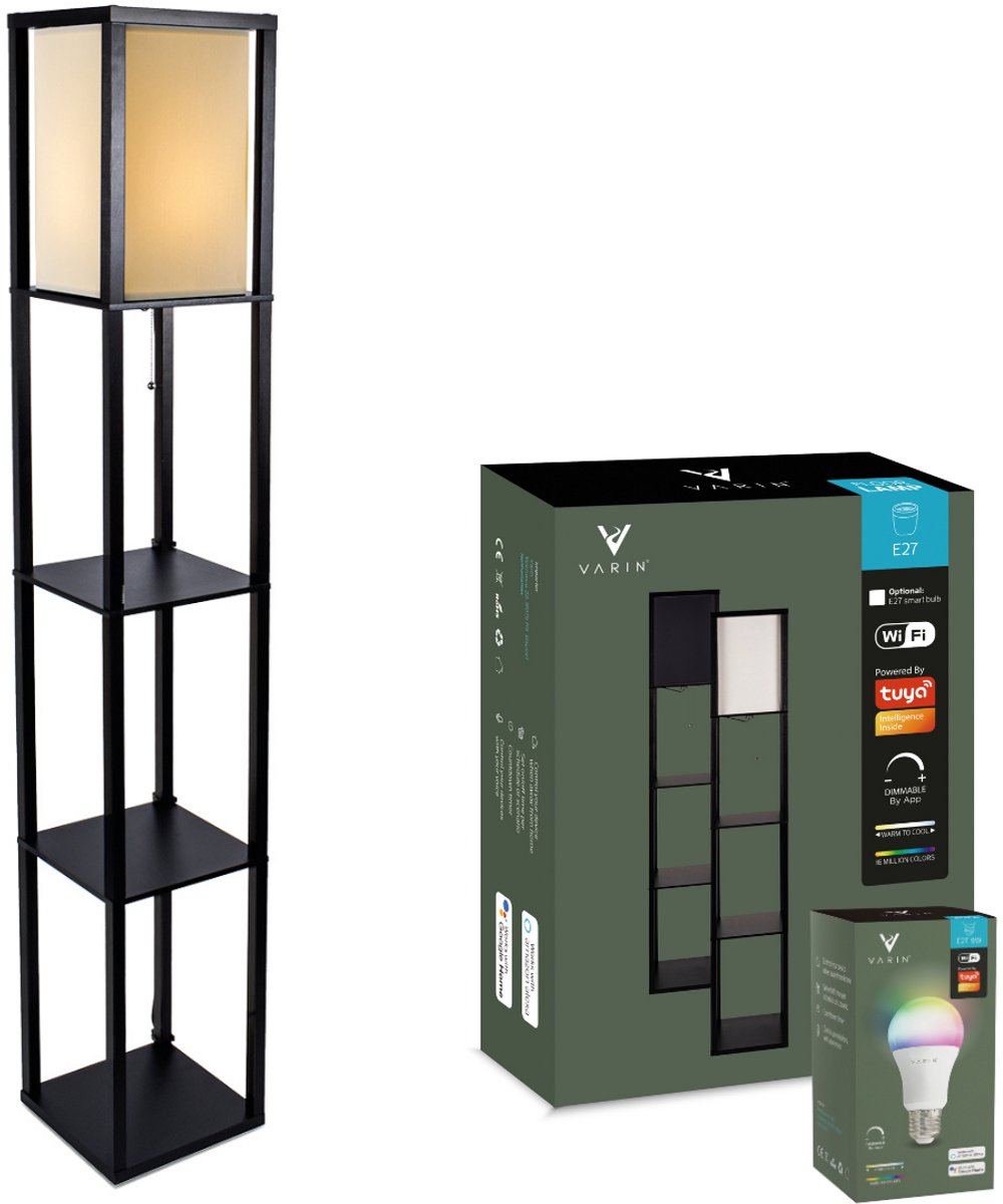 Varin Vloerlamp met vakken - Met E27 Led lamp