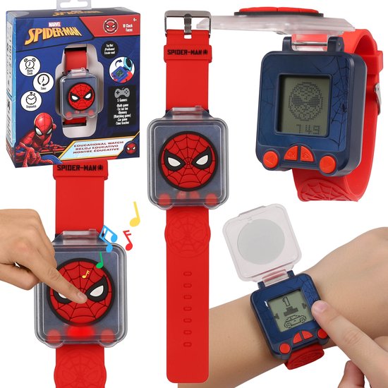 Marvel Spider-Man Horloge - Educatief horloge met spelletjes voor kinderen