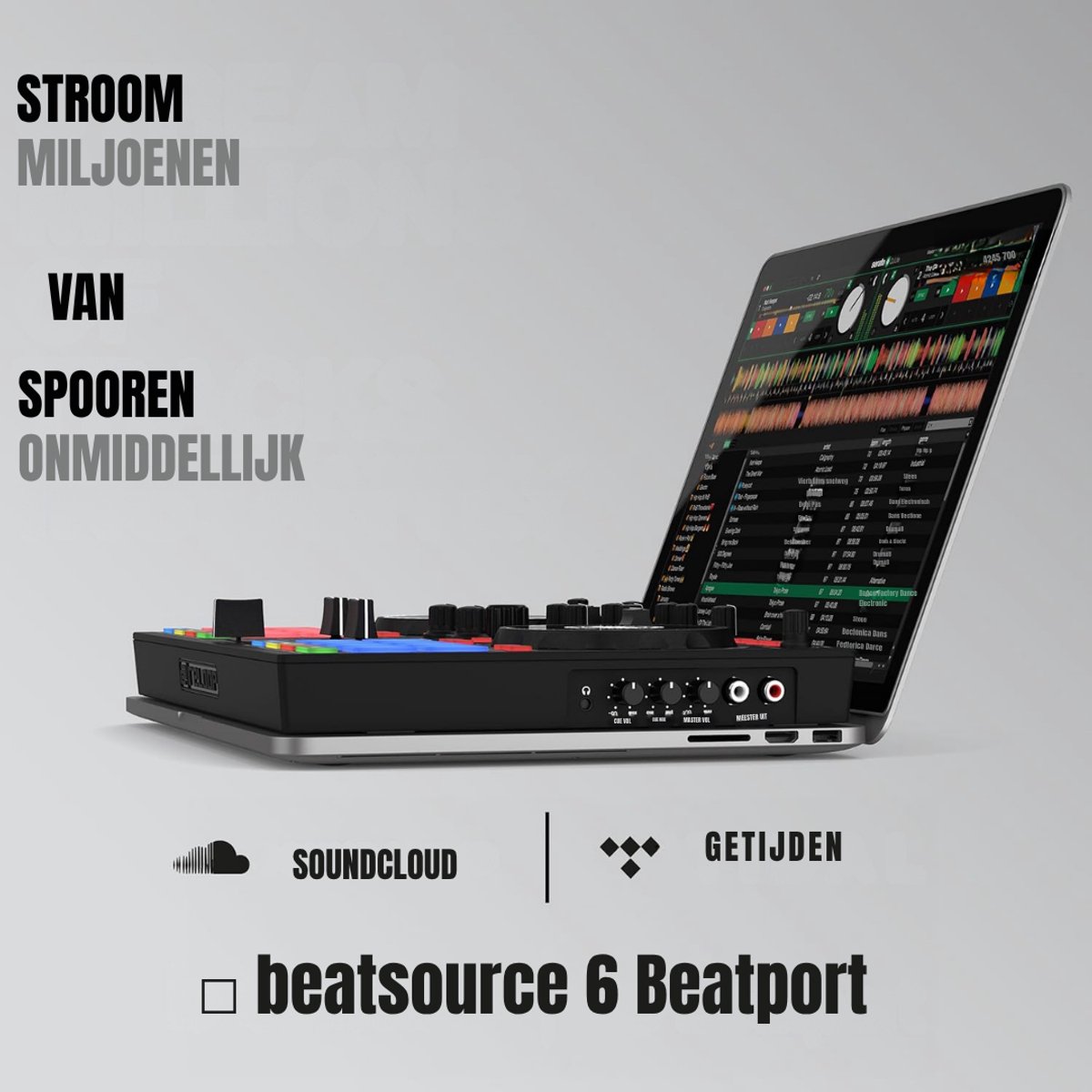 null SCH DJ Controller met 16 RGB pads en 9 power modes thumbnail 3