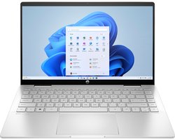 HP Pavilion x360 14-ek2055ng Intel Core 5 120U Hybride (2-in-1) 35,6 cm (14") Touchscreen Full HD 16 GB DDR4-SDRAM 512 GB SSD Wi-Fi 6 (802.11ax) Windows 11 Home Zilver