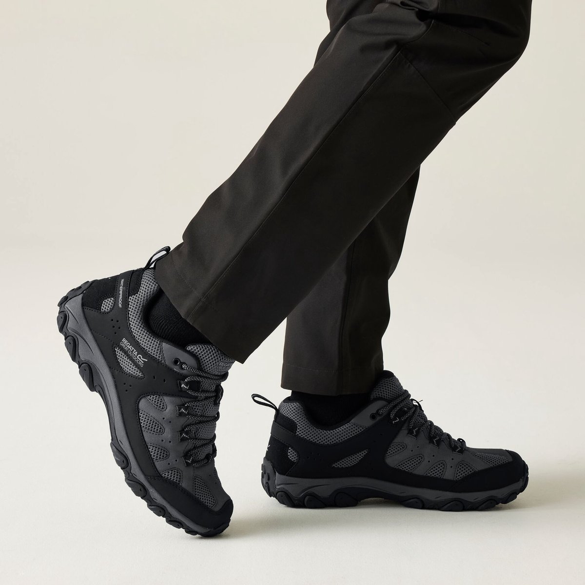 Edgepoint ademende waterdichte lage wandelschoenen voor heren Grijs
