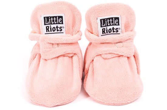 Little Riots - chaussons bébé - antidérapants - stepper polaire - vieux rose - chaussons pour votre bébé, bambin et bambin pour garçons et filles - 24-36 mois (15,5cm) - pointure 24-25