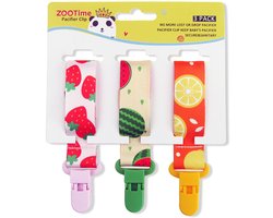 Set 3 stuks speenkoord - Speenketting - Funky Fruit - Fopspeenkoord