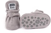 Little Riots - chaussons bébé - antidérapants - stepper polaire - gris - chaussons pour votre bébé, bambin et bambin pour garçons et filles - 6-12 mois (11,5cm) - pointure 18-19