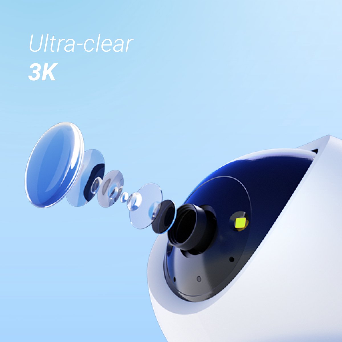 EZVIZ H6c Pro Beveiligingscamera Binnen met 360° Pan & Tilt - afbeelding 3