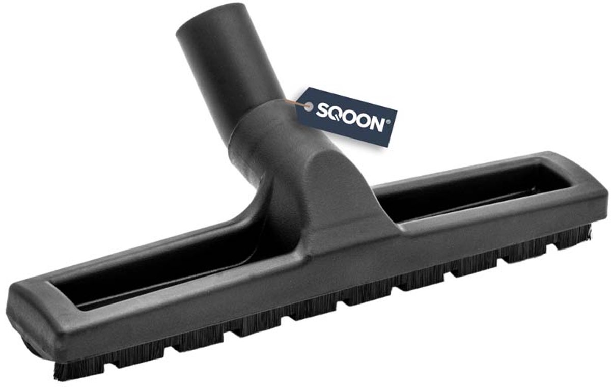 SQOON® Harde Vloeren Zuigmond - 32 mm – Extra Lang Nylon Haar & Rubberen Wieltjes – Geschikt voor Gladde Vloeren – Universele Aansluiting