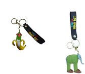 Xanthelle Brainrot sleutelhanger, grappige cadeaus voor vrouwen & mannen, kleine geschenken PVC figuren voor tas, Italiaanse Brainrot Steal A Brainrot