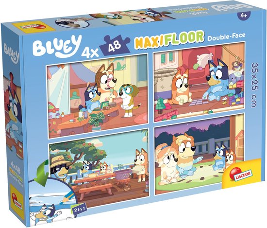 Lisciani - Puzzel - Bluey - Maxi vloerpuzzel 4x48 stuks