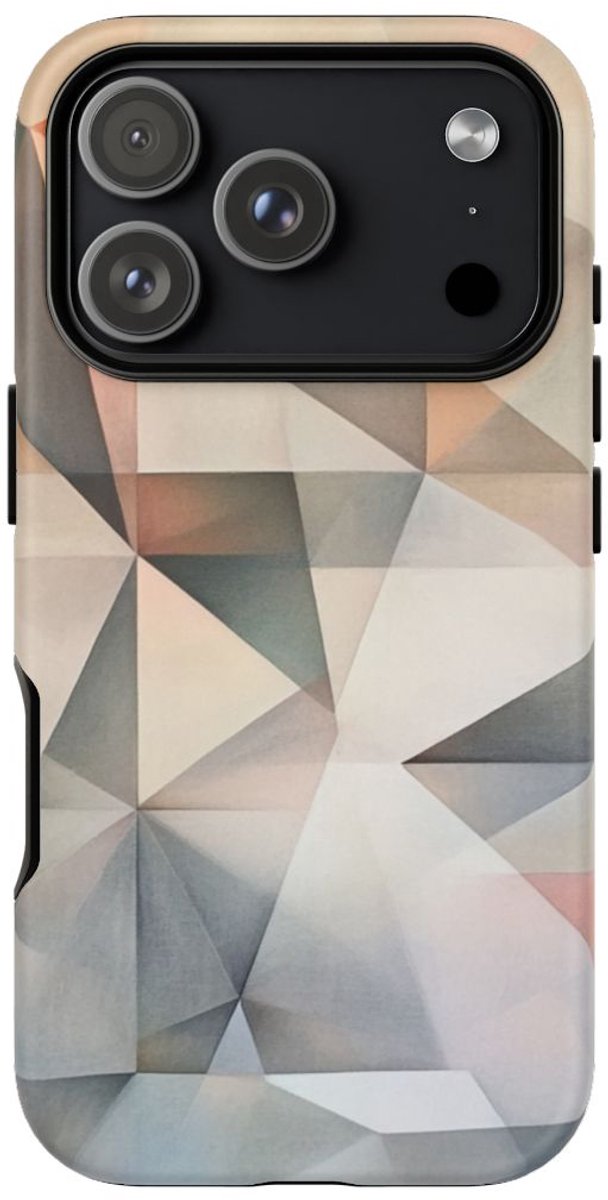 Subtiel Pastel Geometrisch Abstract – Telefoonhoesje Geschikt voor iPhone 17 Pro