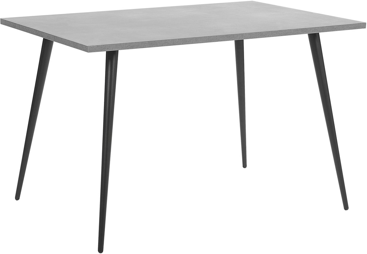 Beliani SANTIAGO - Eettafel - Lichtgrijs - 80 x 120 cm - Vezelplaat
