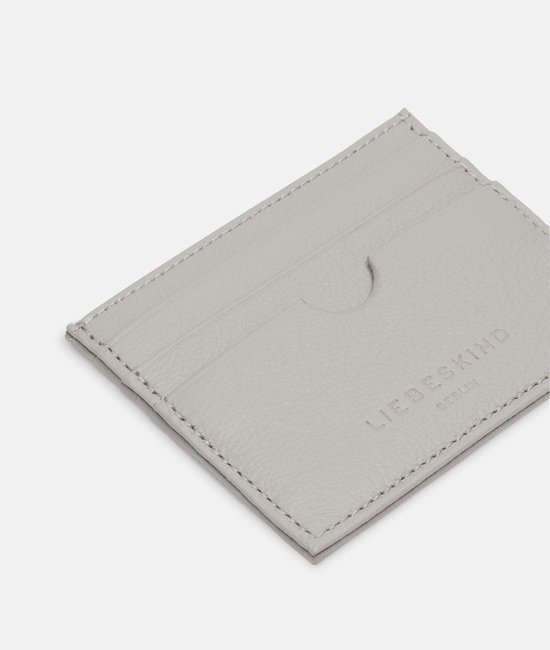LIEBESKIND BERLIN Cuir Étui pour carte de crédit Men Wallets Harris Card Holder Steel Gris