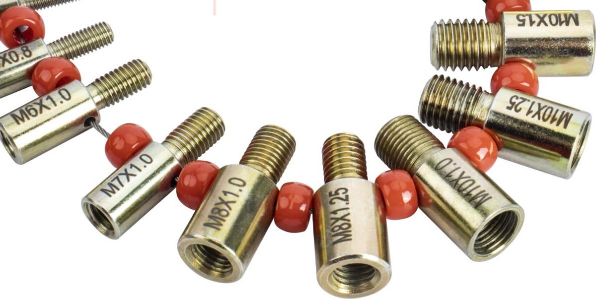 Dasqua draaddiktemeter metrisch 8511-2005 verzinkt staal 145 x 75 x 25 mm 620 g
