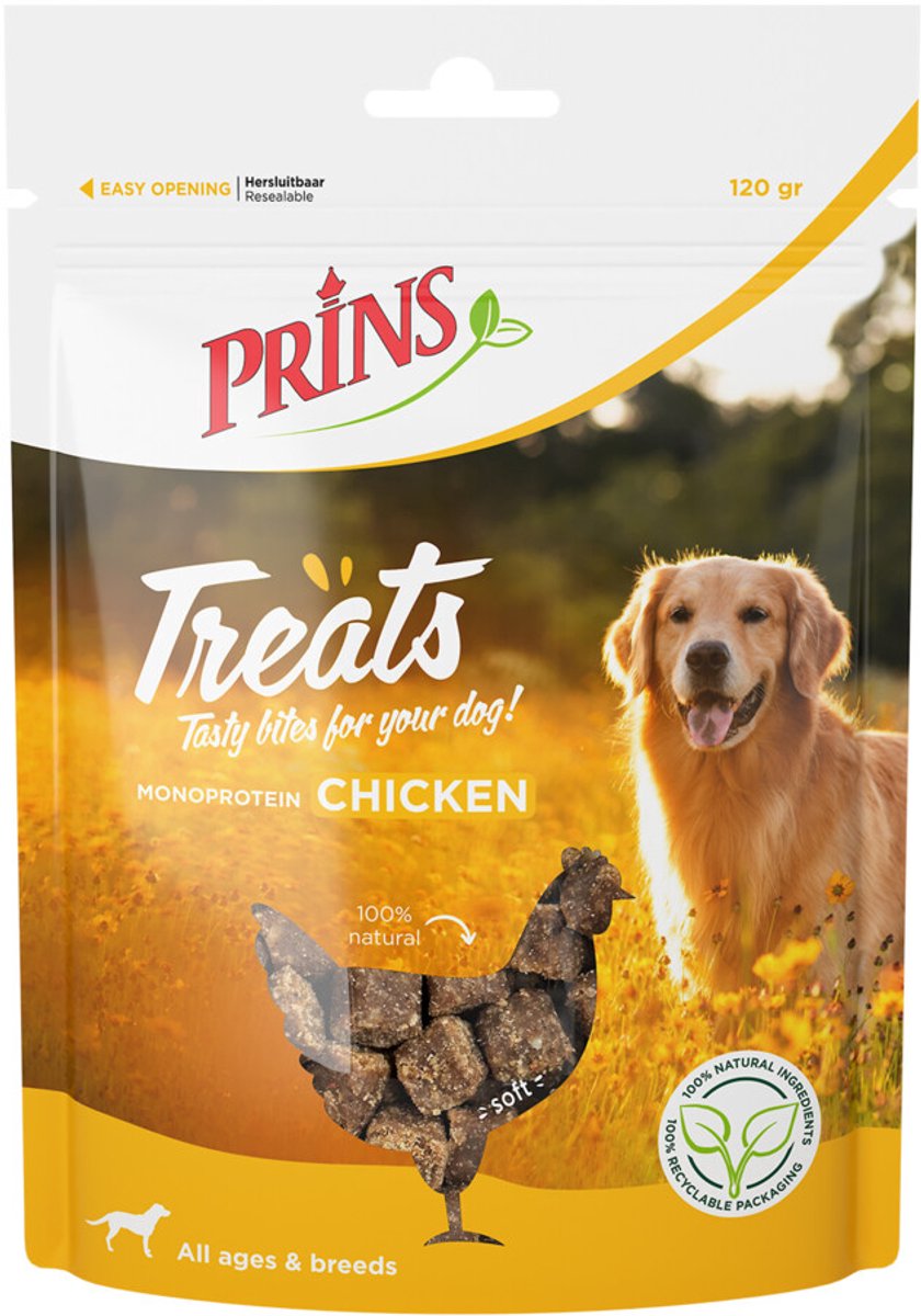 Prins - Treats - Hondensnacks - Kip - 12 x 120g
