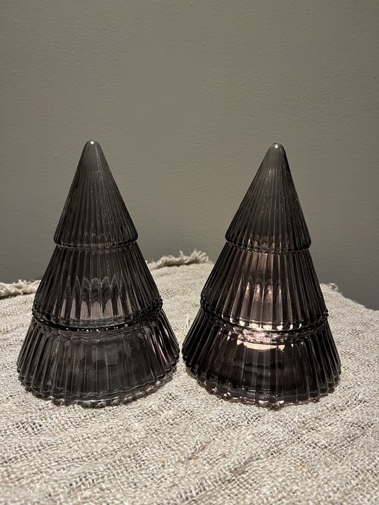 Countryfield glazen kerstboom kandelaar- sfeervol- kerst- herfst- stoer sober- kandelaar