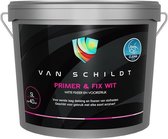 van Schildt Primer en Fix Voorstrijk Sneldrogend Zuigende Werking Voorkomt Aanzetten en Kleurverschil 10 liter Ral 9010