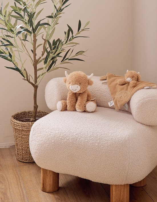 Noukie's - Knuffeldoekje - Buffel - 27 x27 cm Ecru / beige van Noukie's — afbeelding 2