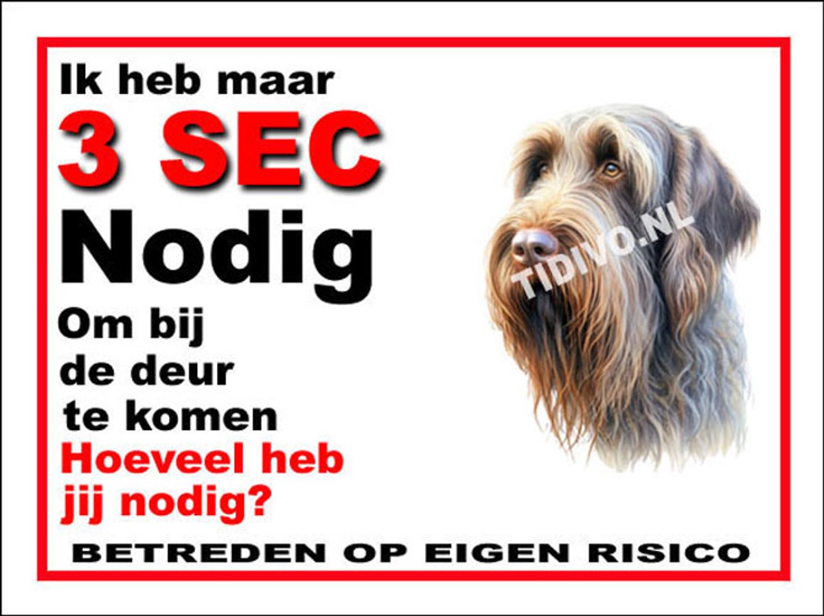 Spinone Italiano 6 - Met 4 Gaatjes + 4 Pluggen + 4 RVS Schroeven