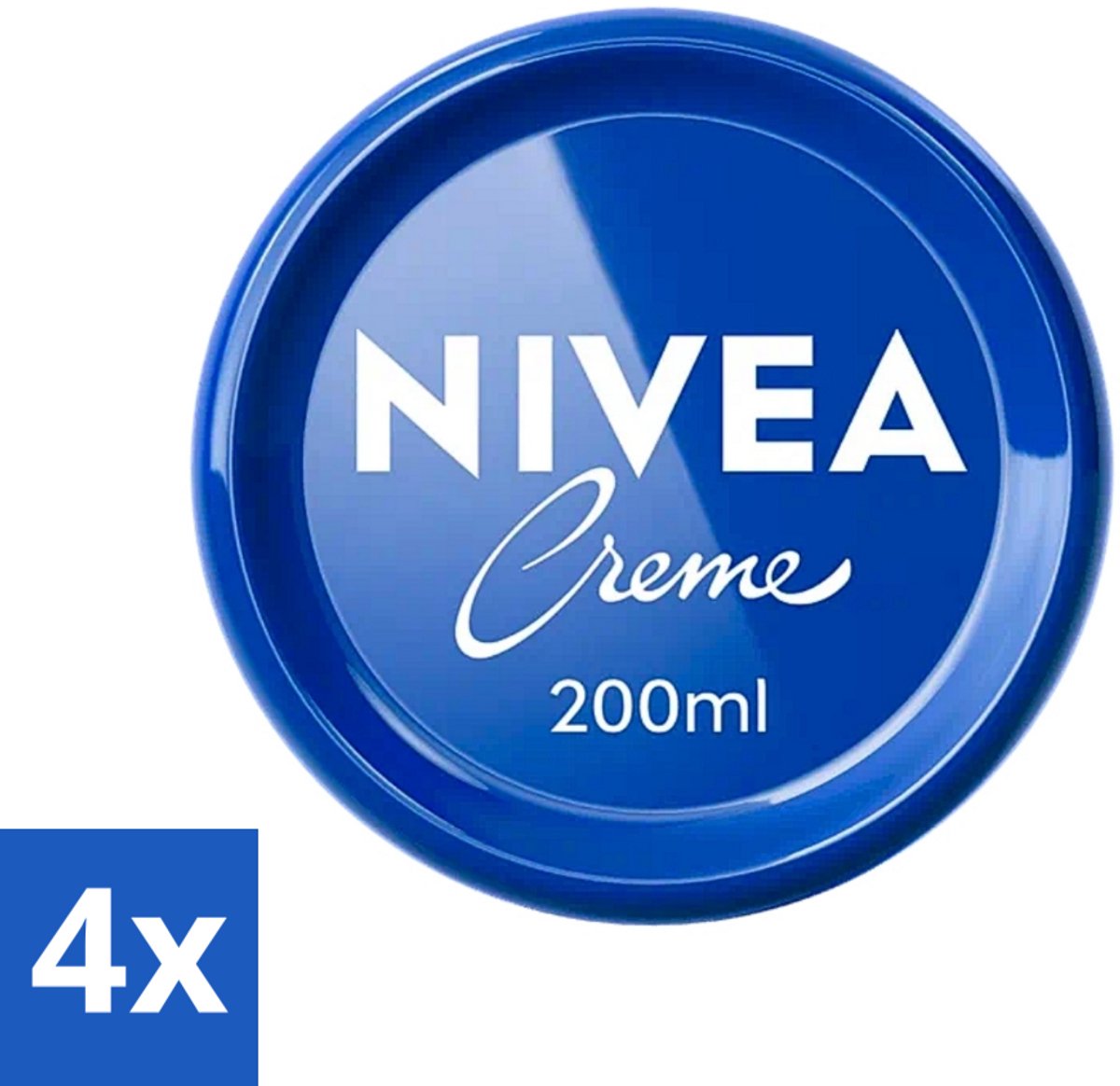 4 x NIVEA - Crème - Pot - Verzorgend - Droge Huid - Hydraterend - 200 ml - NIVEA Crème - Verzorging - Hydraterende Crème - Droge Huid - Crème Voor Gezicht