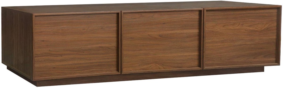 sweeek Tv-meubel houteffect 3 deuren 180cm l 180 x b 43 x h 45cm - kuba walnoot